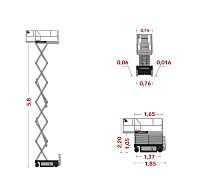 Ножничный подъёмник ZOOMLION ZS0607HD-Li
