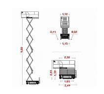 Ножничный подъёмник ZOOMLION ZS1012HDS