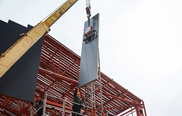 Монтаж сэндвич-панелей