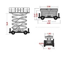 Ножничный подъёмник ZOOMLION ZS1623RT
